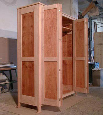 Akkordeonschrank komplett ge&ouml;ffnet