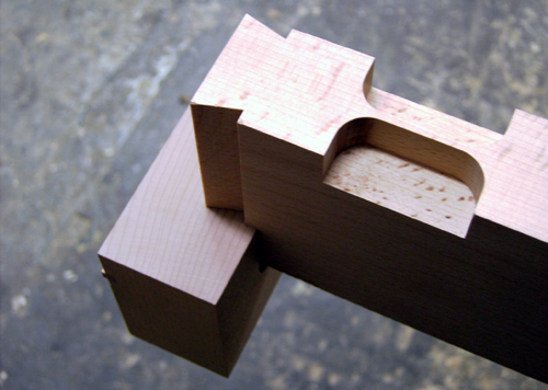 Puzzlebett - Mittelstreben und Einzinker